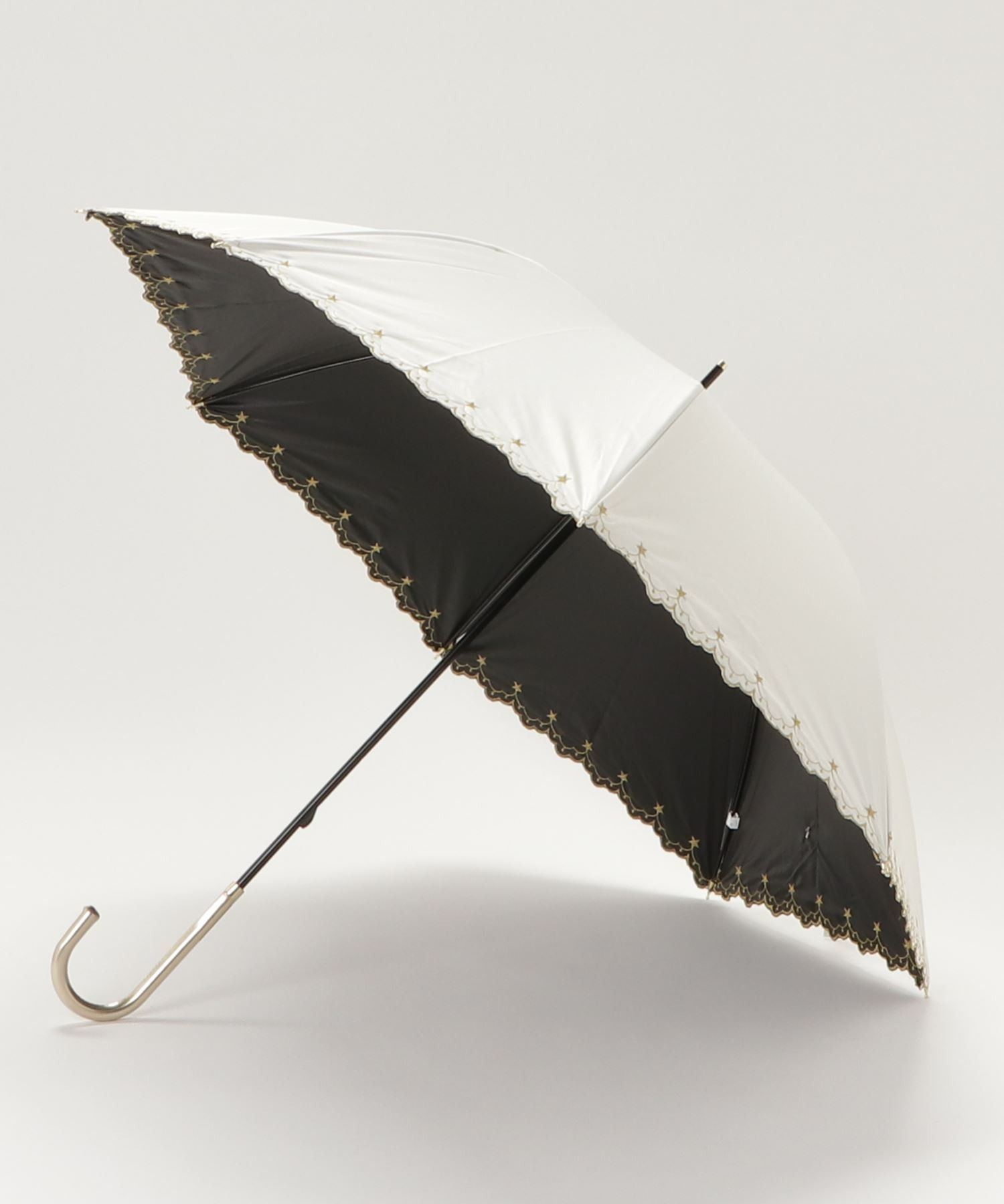 値下げ☆日傘☆シルク☆新品 一級遮光・晴雨兼用】99%UVカット スパークルスカイ日傘・長傘