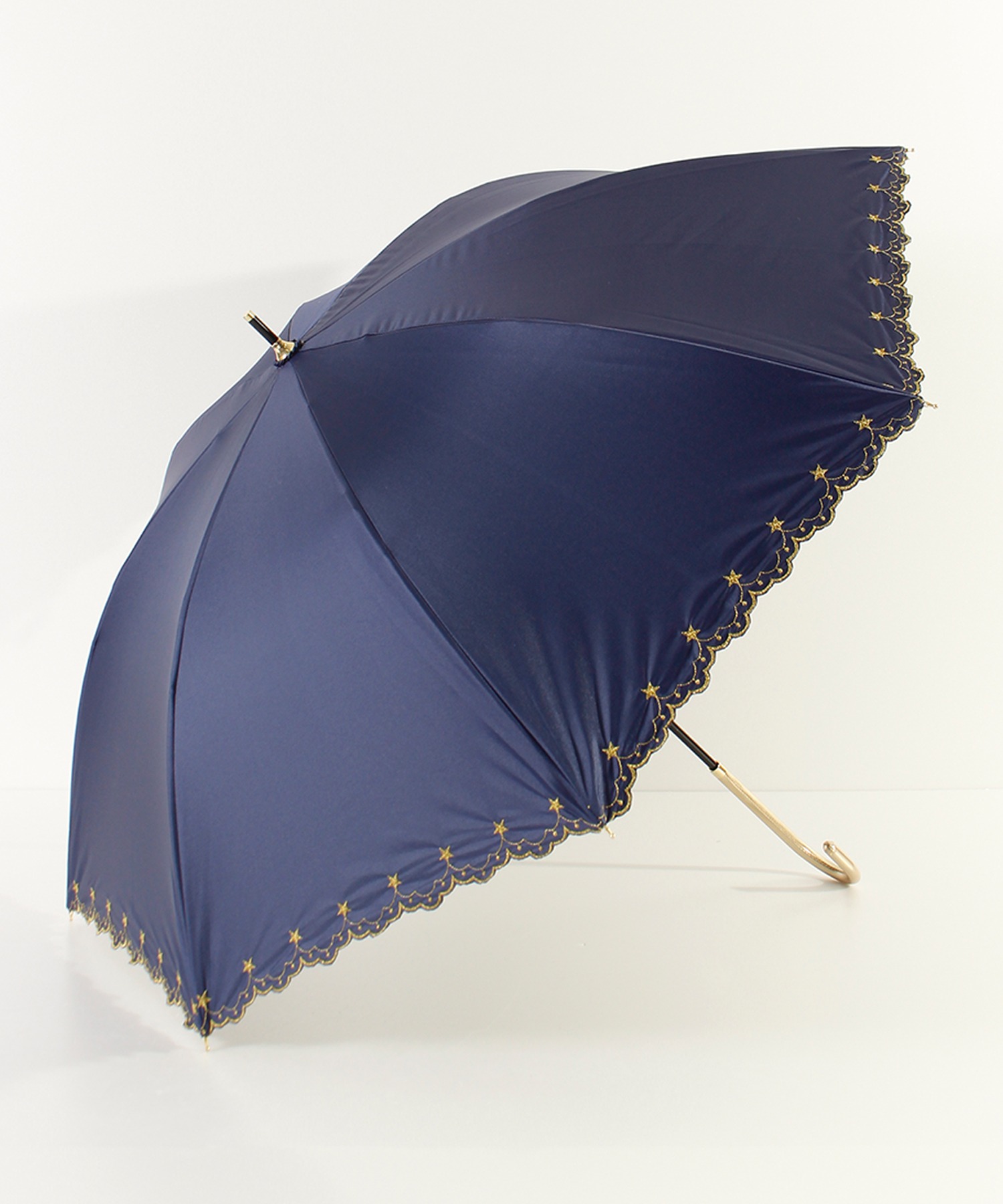 値下げ☆日傘☆シルク☆新品 一級遮光・晴雨兼用】99%UVカット スパークルスカイ日傘・長傘