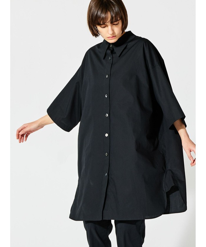 セール 30%OFF】mizuiro ind ハーフスリーブワイドシャツ