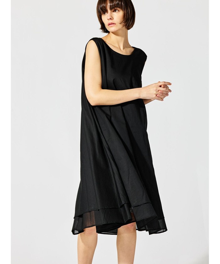 セール 30%OFF】mizuiro ind ダブルヘムフレアワンピース
