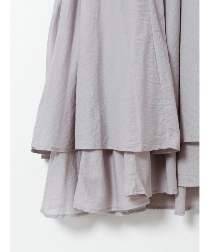 セール 30%OFF】mizuiro ind ダブルヘムフレアワンピース
