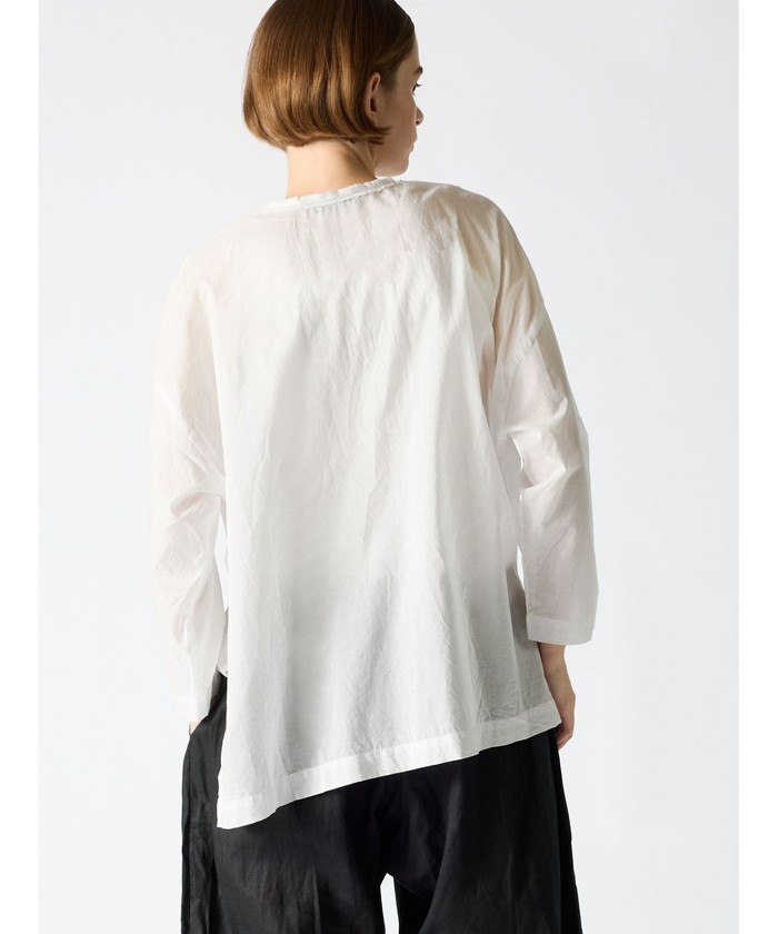 ファッションの セール】mizuiro ind ピンタックプルオーバーシャツ(505389103 トップス