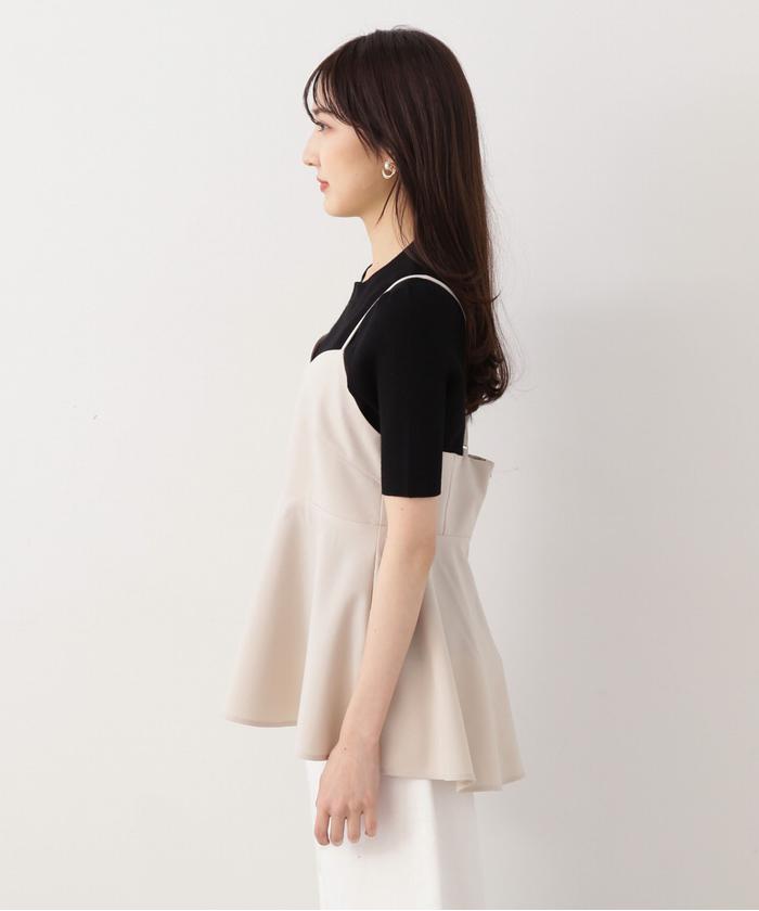 セール 50%OFF】ペプラムキャミニットセット(505916978