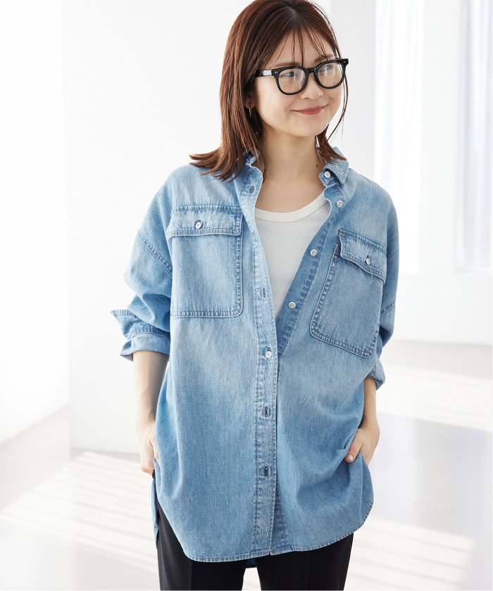 Healthy DENIM/ヘルシーデニム】SLOBE別注 ビッグシャツ Healthy DENIM/ヘルシーデニム】SLOBE別注 ビッグシャツ
