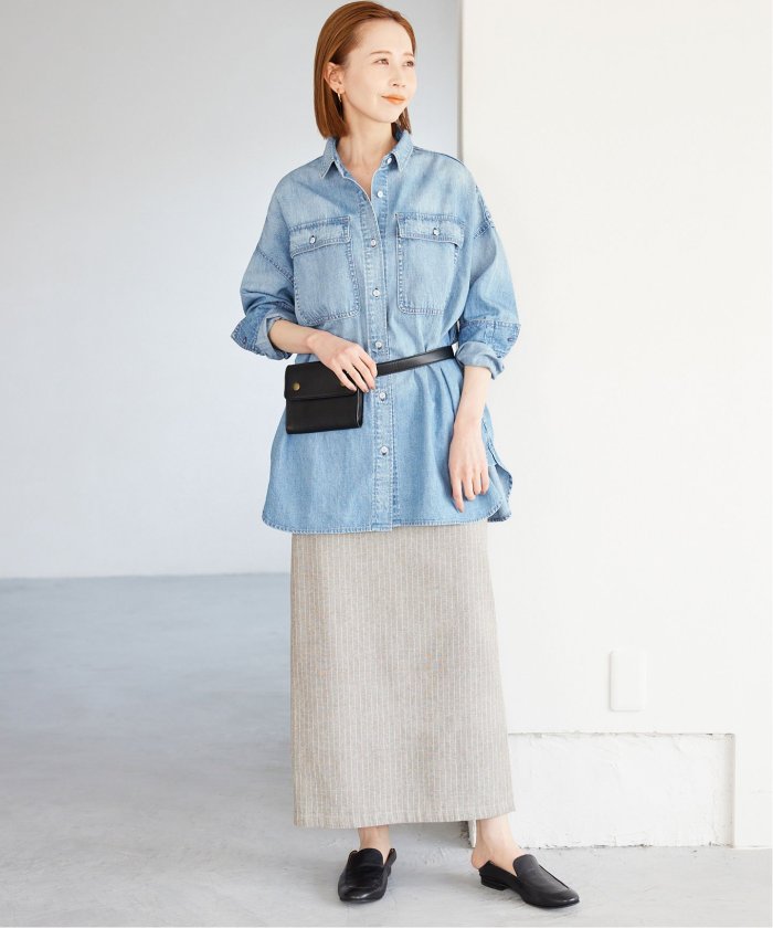 Healthy DENIM/ヘルシーデニム】SLOBE別注 ビッグシャツ Healthy DENIM/ヘルシーデニム】SLOBE別注 ビッグシャツ
