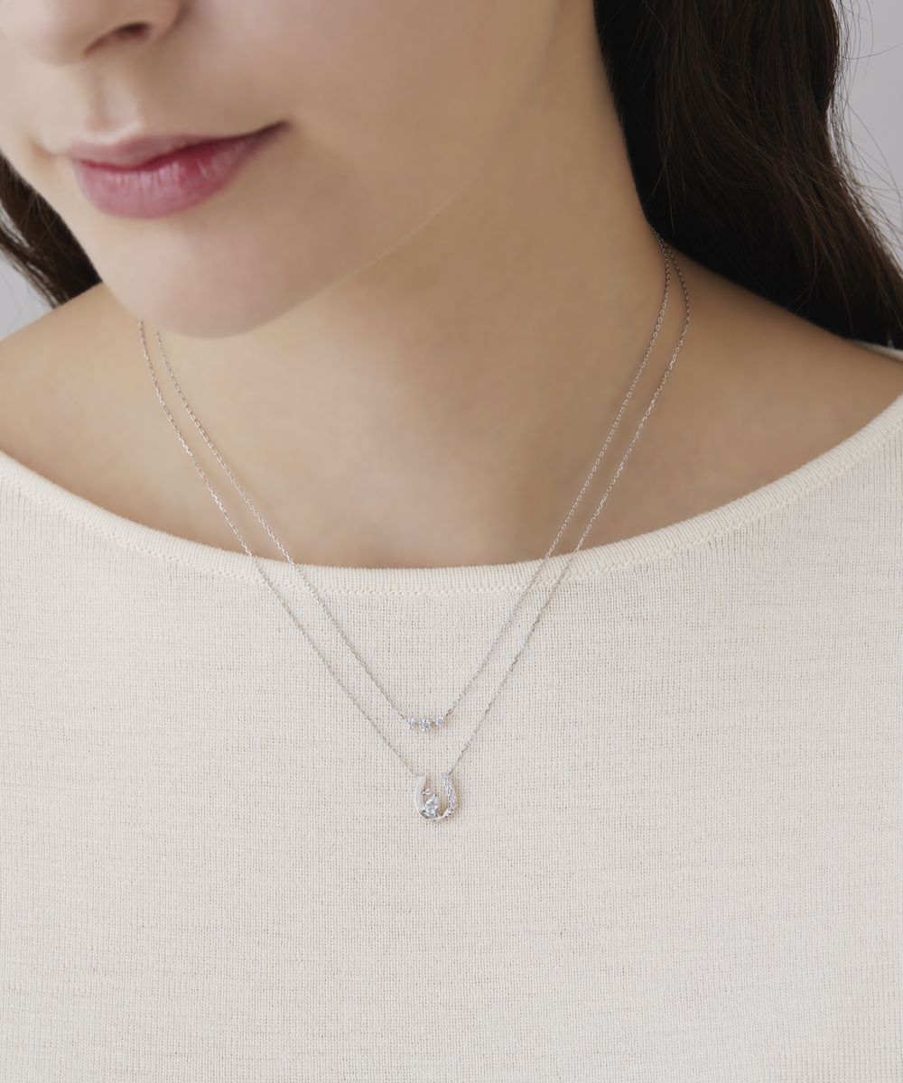 すぐ届く☆4℃ シルバー ネックレス 3月誕生石 ギフトにも◎ 4℃ ネックレス 「3月誕生石」シルバー レディース : ZOZOTOWN