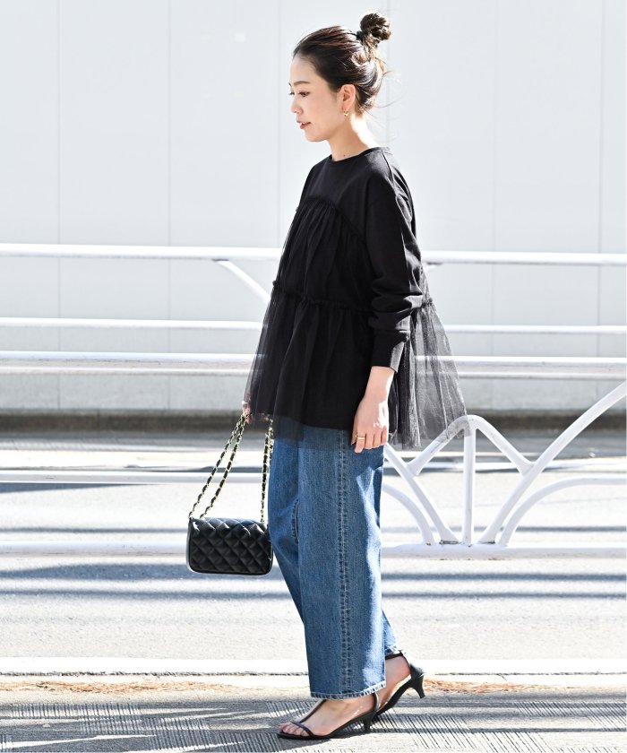 レイヤードチュールプルオーバー｜LAYERED TULLE PULLOVERの通販