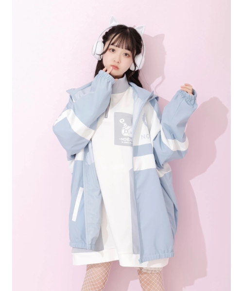 クーポン】ノエミー NOEMIE ねこ耳配色切替ゲームブルゾン