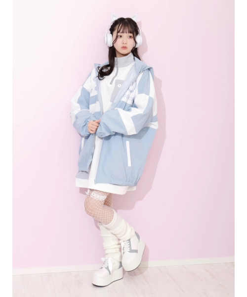 クーポン】ノエミー NOEMIE ねこ耳配色切替ゲームブルゾン