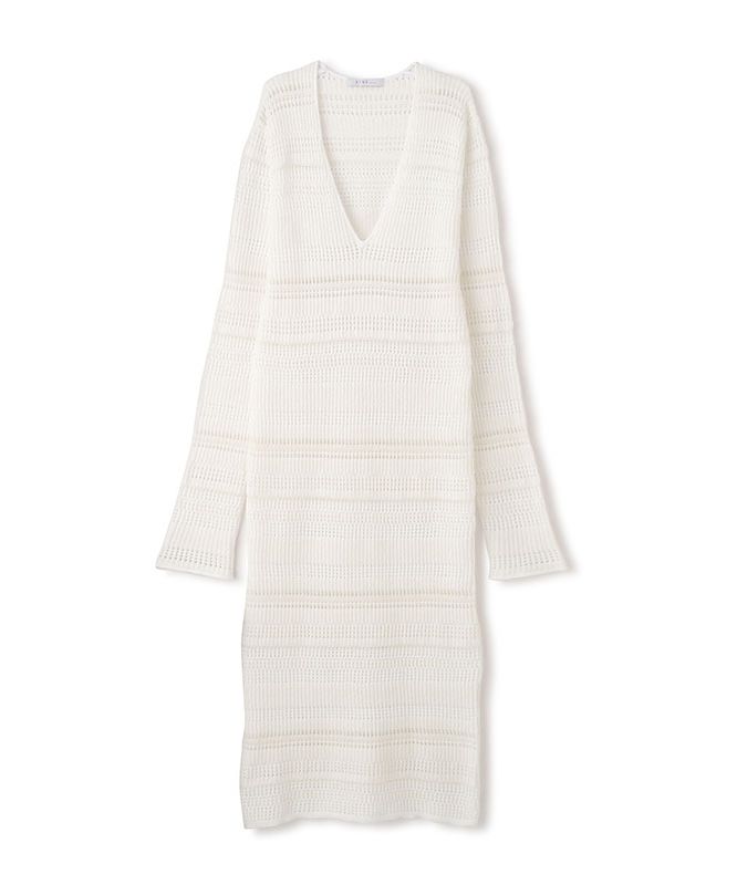 セール 40%OFF】メッシュボーダーニットワンピース(505832286 セール 40%OFF】メッシュボーダーニットワンピース(505832286