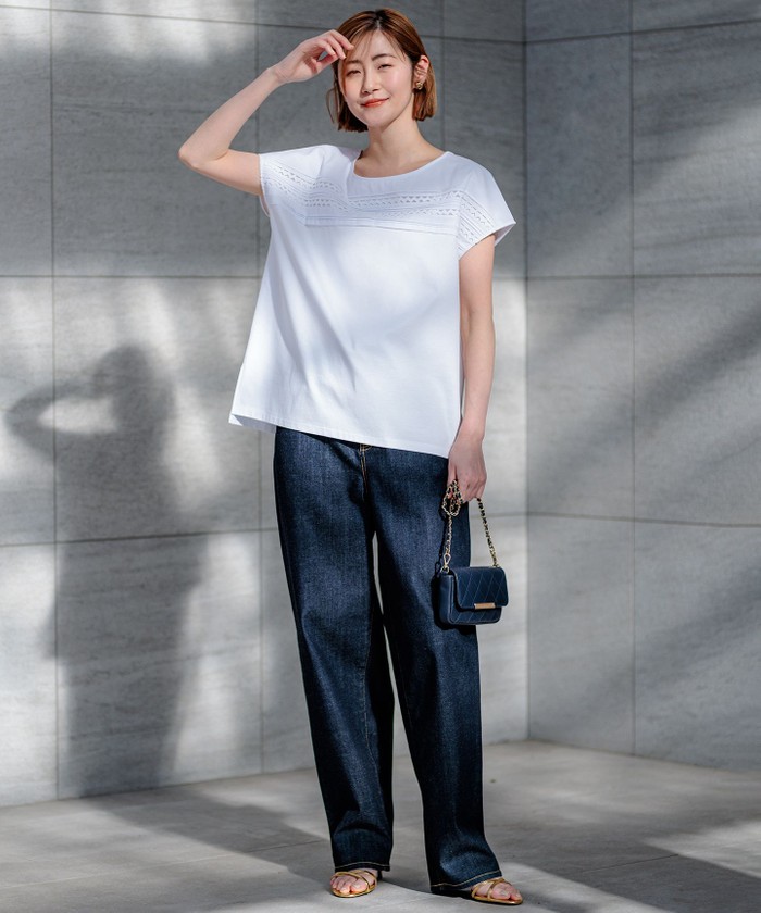 CLASSY.6月号掲載/洗える】23区DENIM コクーンシルエット パンツ