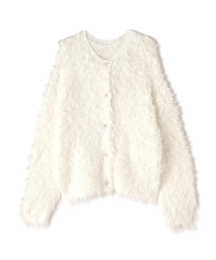 MUNICH - 新品　Munich ミューニック　フリンジヤーンニット2wayカーディガン Munich｜フリンジヤーンニット2wayカーディガン | Rakuten