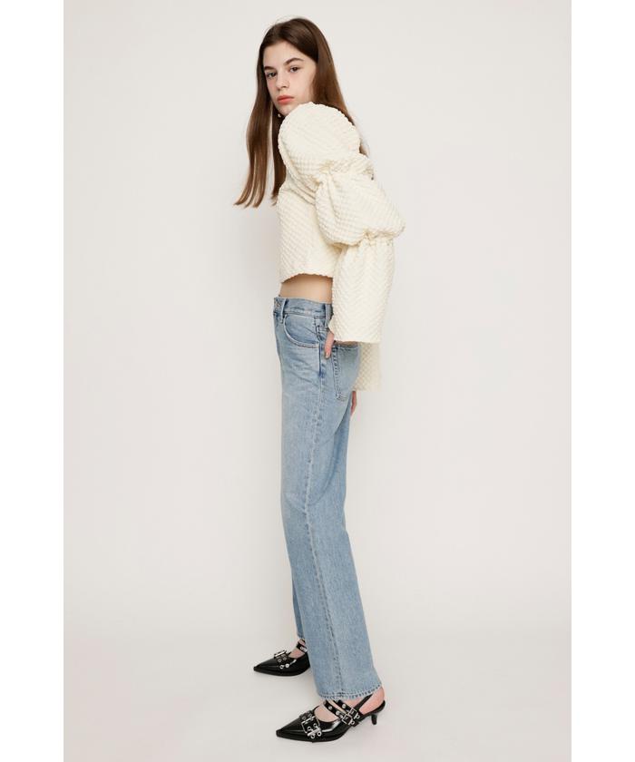 90㎝スーリー2点&90㎝パンプルムースブラウスセット バンドカラーラッフルブラウス／8分袖／ウォッシャブル