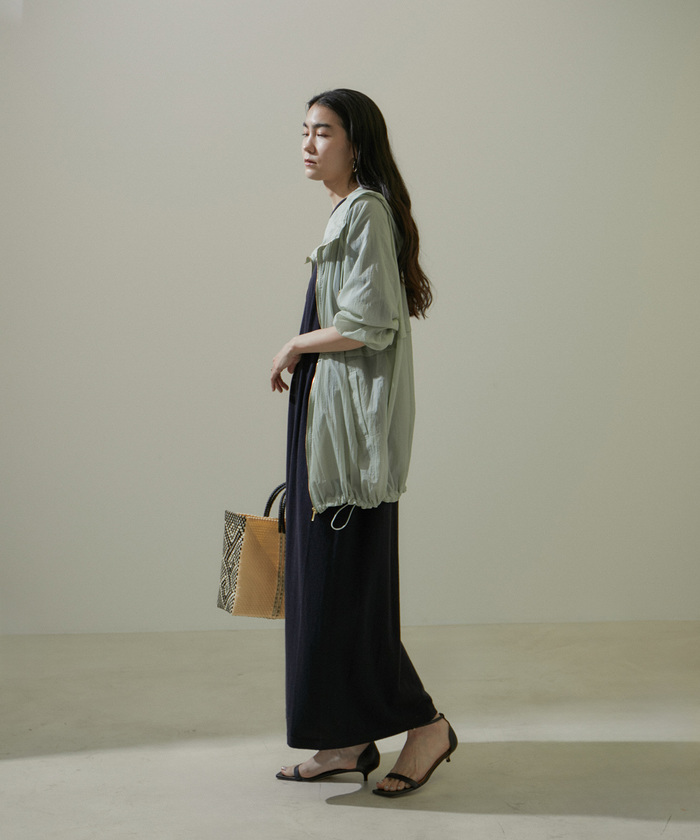 セール】【WEB限定】ライトヴィンテージシアーフードブルゾン