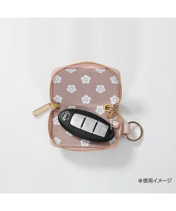 ❃MARY QUANT(マリークヮント) パールラメエピ スマートキーケース❃ マリークワント MARY QUANT パールラメエピ スマートキーケース