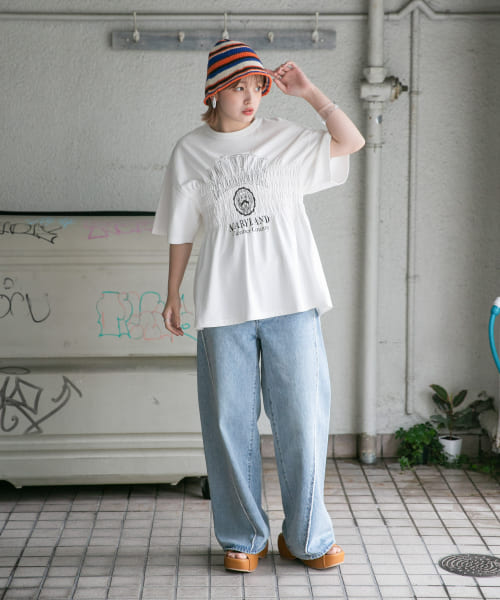 セール】シャーリングBIGTEE(505942534) | ケービーエフ(KBF セール】シャーリングBIGTEE(505942534) | ケービーエフ(KBF