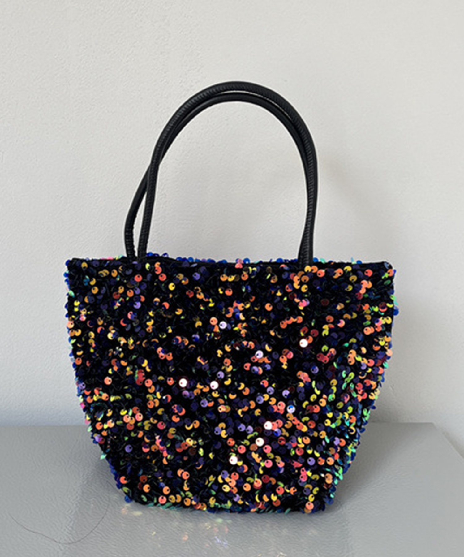 MDMJ トートバッグ キャンバス クラウン 刺繍 ビジュー スパンコール セール63%OFF】スパンコールトート ミニバッグ ミニトート