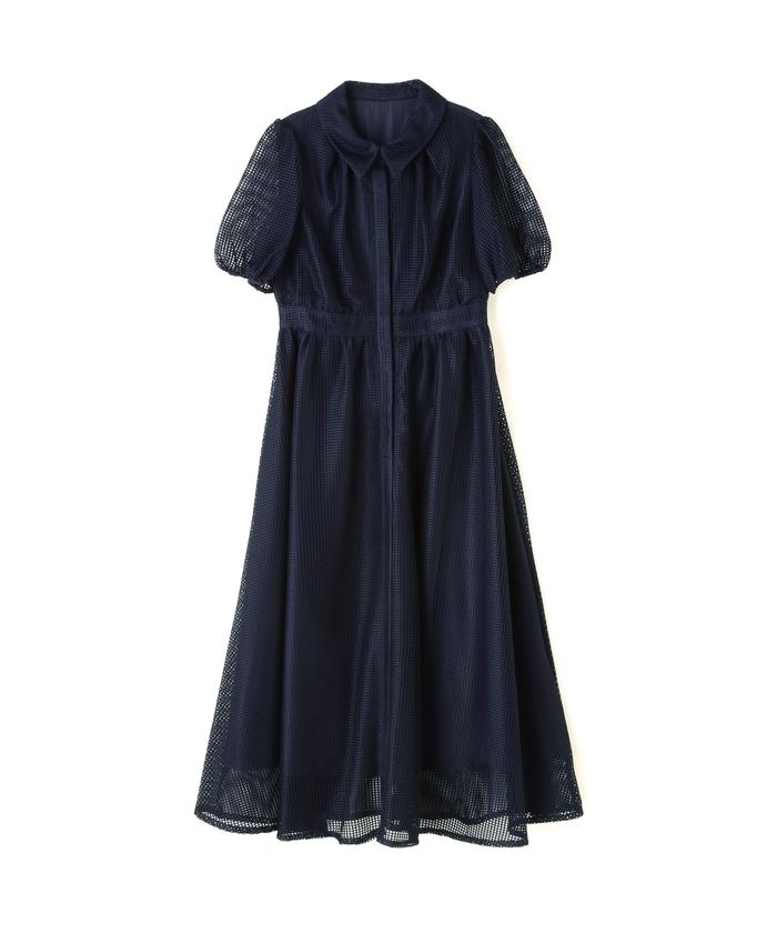新品タグ付き♪ メッシュシャツワンピース ナチュラルビューティーベーシック M セール 10%OFF】メッシュシャツワンピース(505916966