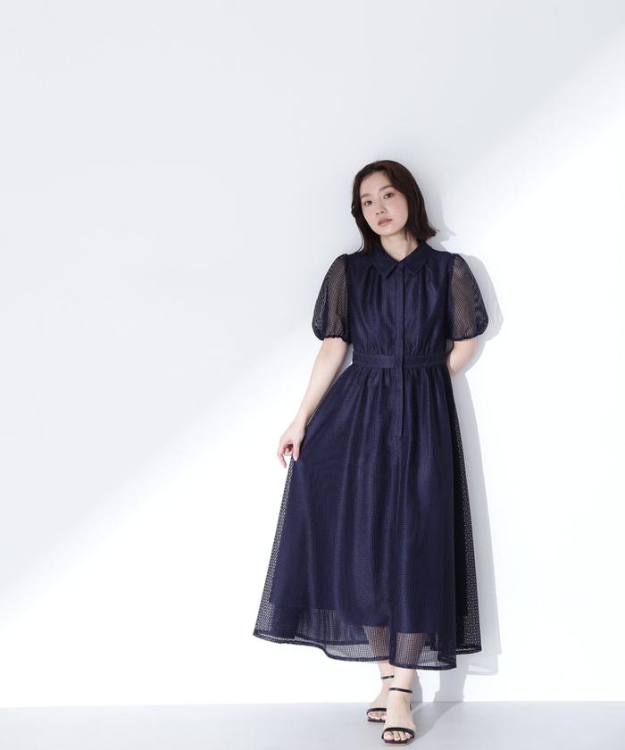 セール 10%OFF】メッシュシャツワンピース(505916966
