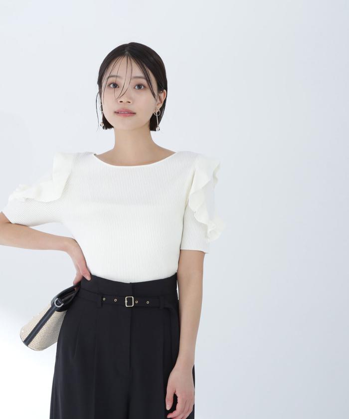 セール 50%OFF】ラッフルスリーブニット(505937799
