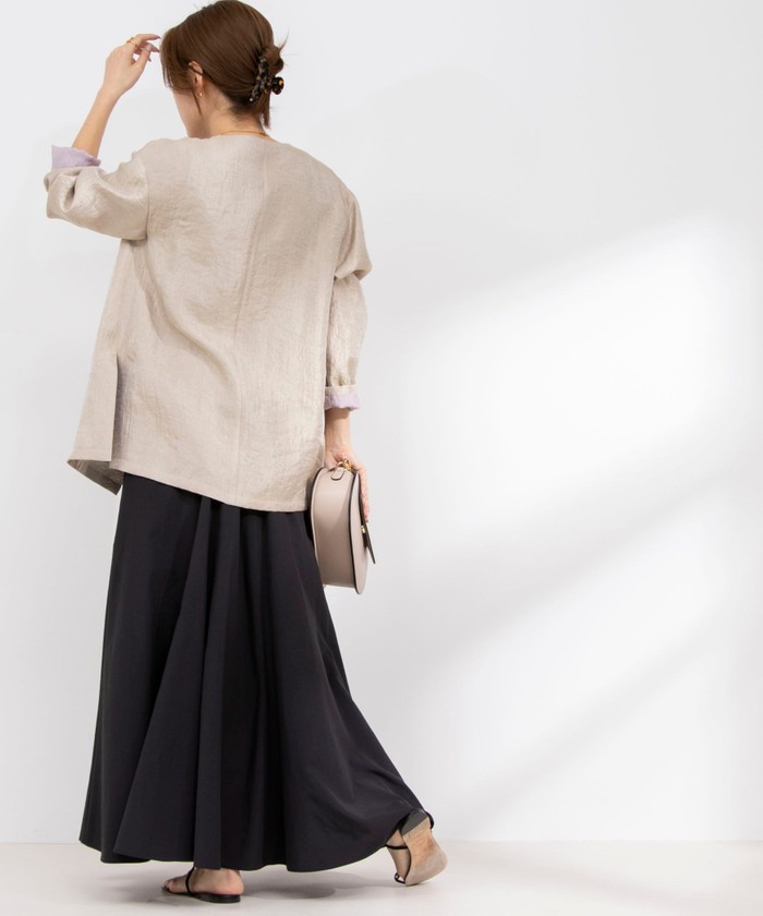 セール 25%OFF】ウォッシャブルグロッシーツイルはおり