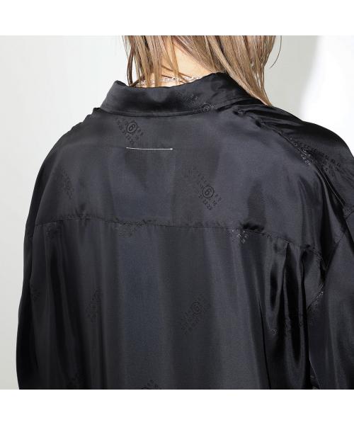 セール】MM6 シャツ S52CT0780 S78374 サテン ワンピース