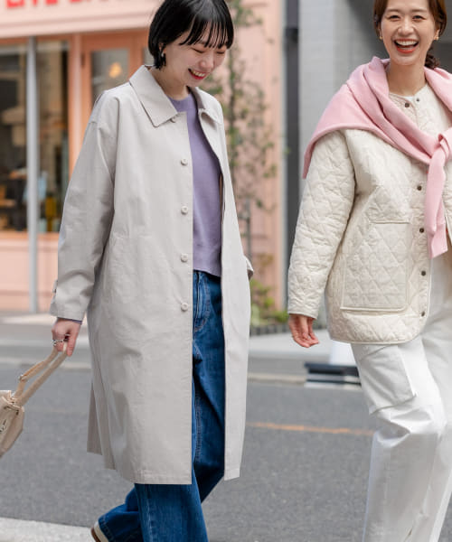 アーバンリサーチ　ドアーズ　塩縮コットンステンカラーコート URBAN RESEARCH DOORS（アーバンリサーチドアーズ）の「塩縮