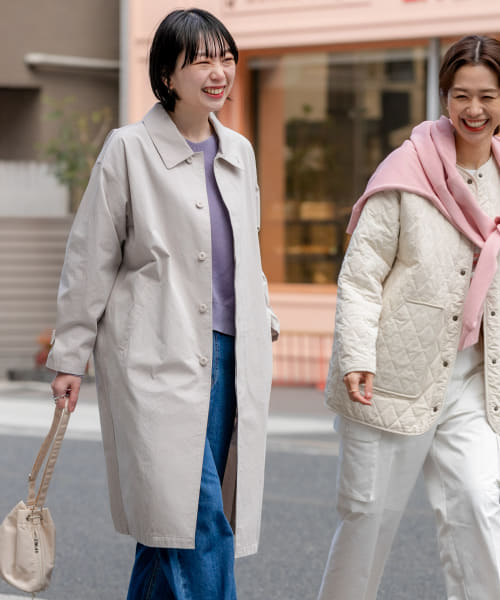 アーバンリサーチ　ドアーズ　塩縮コットンステンカラーコート URBAN RESEARCH DOORS（アーバンリサーチドアーズ）の「塩縮