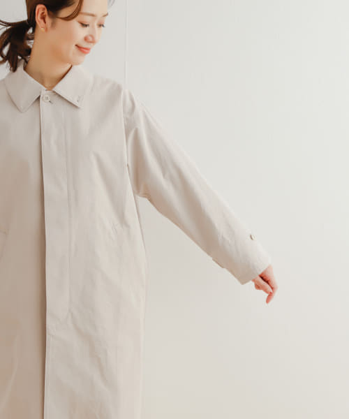 セール 40%OFF】塩縮コットンステンカラーコート(505944379