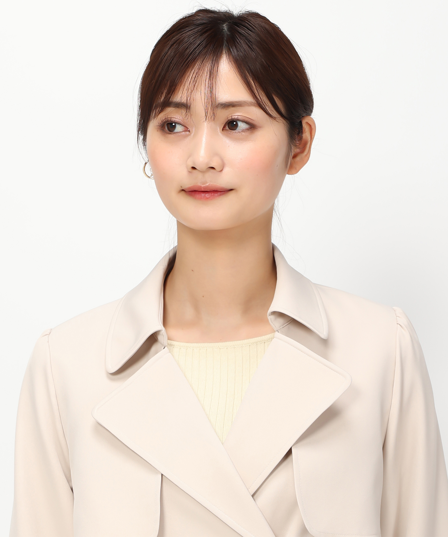 新品 ミッシュマッシュ 後ろプリーツコート 雑誌掲載 ピンク М