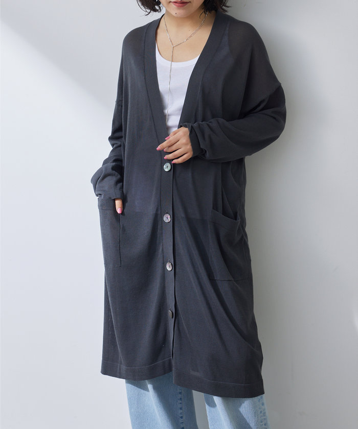 セール 30%OFF】14Gロングカーディガン(505950278) | ウィム セール 30%OFF】14Gロングカーディガン(505950278) | ウィム