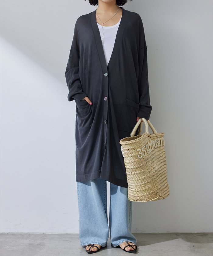 Whim Gazette 14Gロングカーディガン Whim Gazette(ウィム ガゼット)の14Gロングカーディガン通販