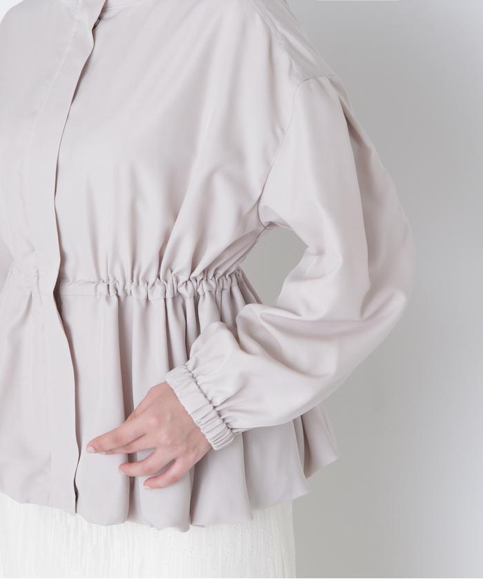 ペプラムバルーンブルゾン 24SS(505847355) | ナチュラル ペプラムバルーンブルゾン 24SS(505847355) | ナチュラル