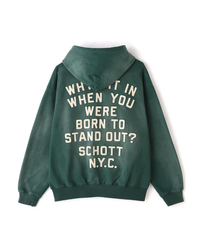 ◇NEIGHBORHOOD×Schott◇コラボ フーディーパーカー スウェット