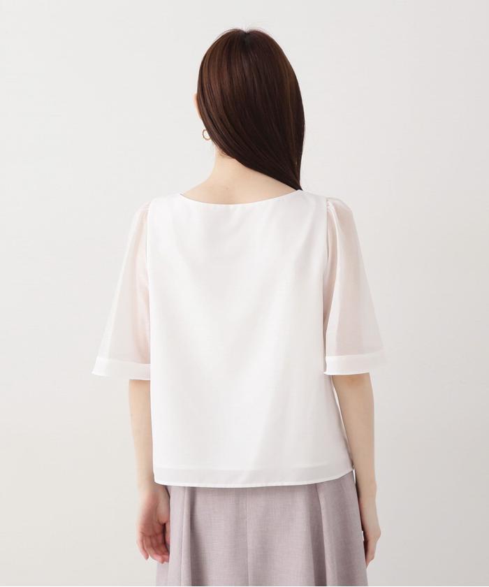セール 30%OFF】シアーフレアスリーブブラウス(505950967