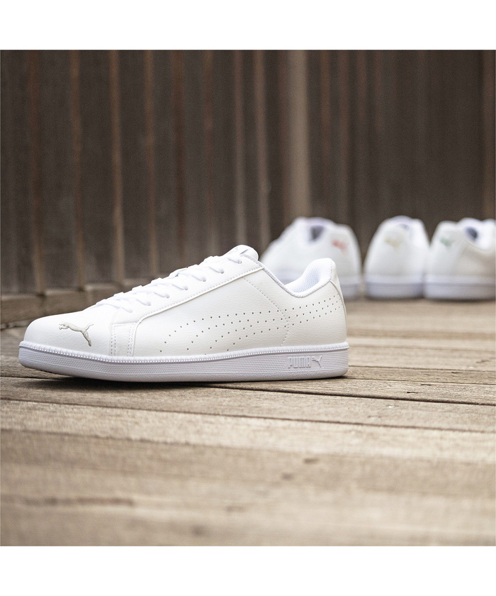PUMA◆ユニセックス スマッシュ レザートレーナー◇白×黒×白 Amazon.co.jp: PUMA (プーマ) 男女兼用 大人用 ロートップ