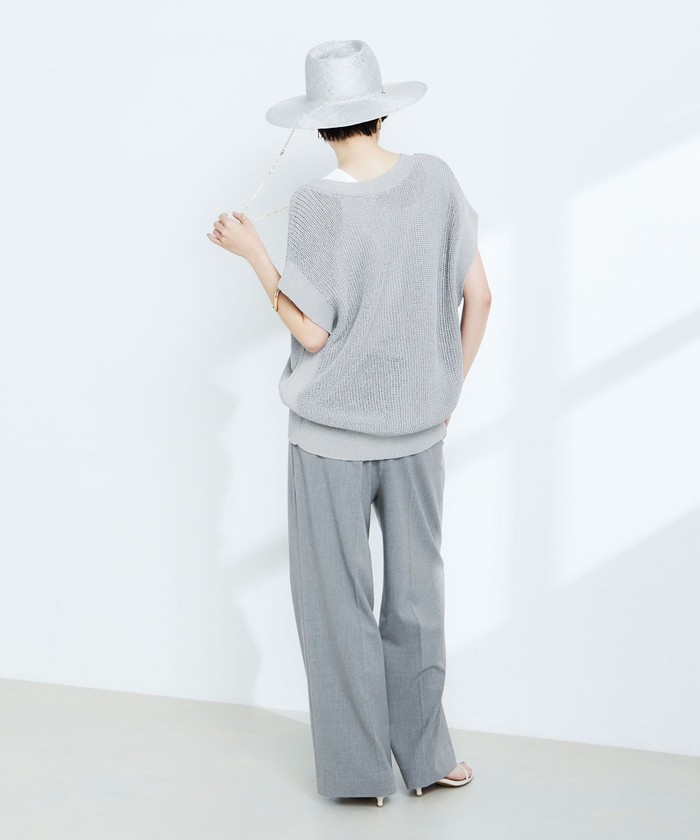 セール 20%OFF】ウォッシャブルペーパーヤーン2WAYベスト
