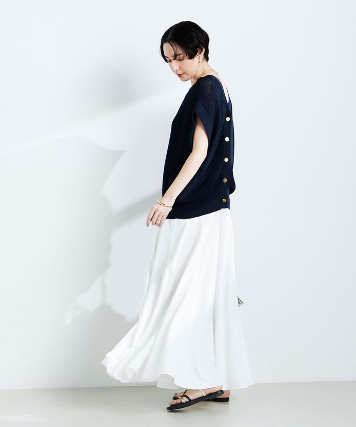 セール 20%OFF】ウォッシャブルペーパーヤーン2WAYベスト