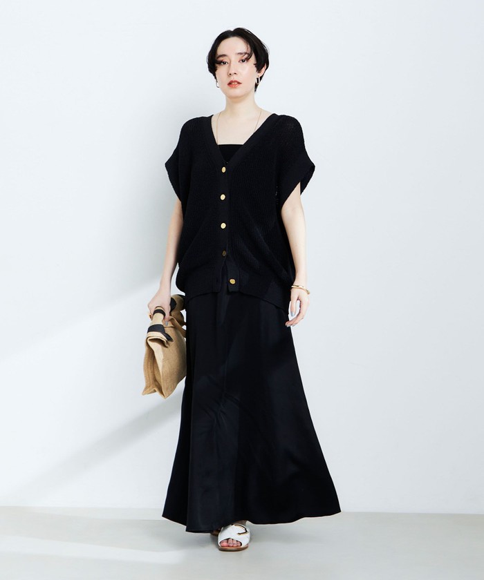 セール 20%OFF】ウォッシャブルペーパーヤーン2WAYベスト