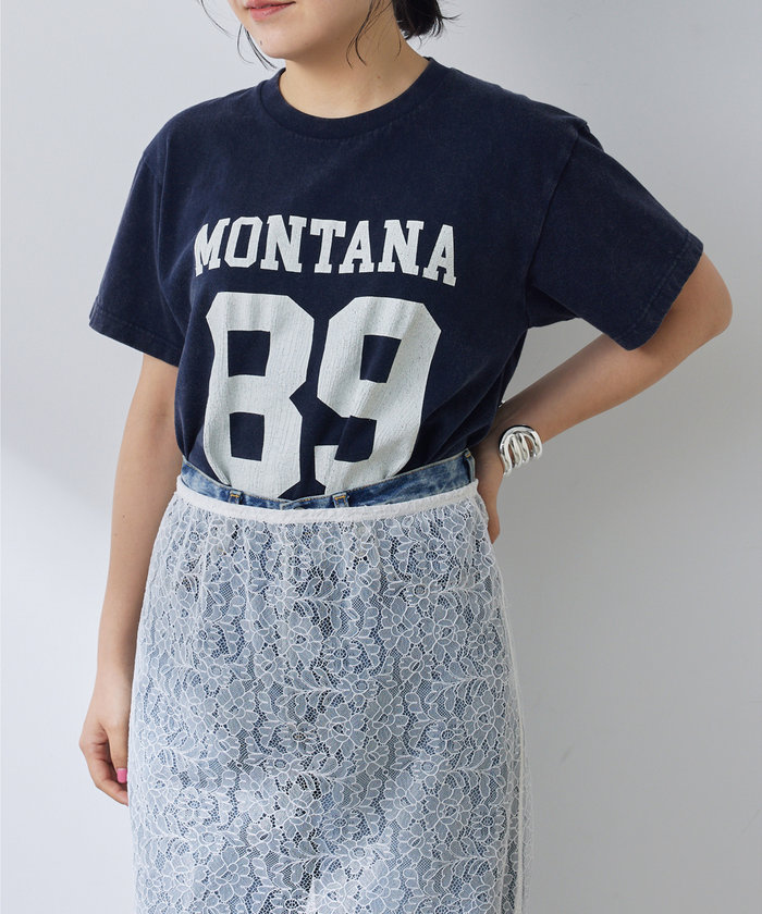 ウィムガゼット Whim Gazette ナンバリングTシャツ （red
