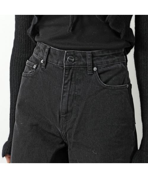 【関税込み】GANNI ブラック Stary ジーンズ Washed Black/Black Shimmery Foil Stary Jeans | GANNI US