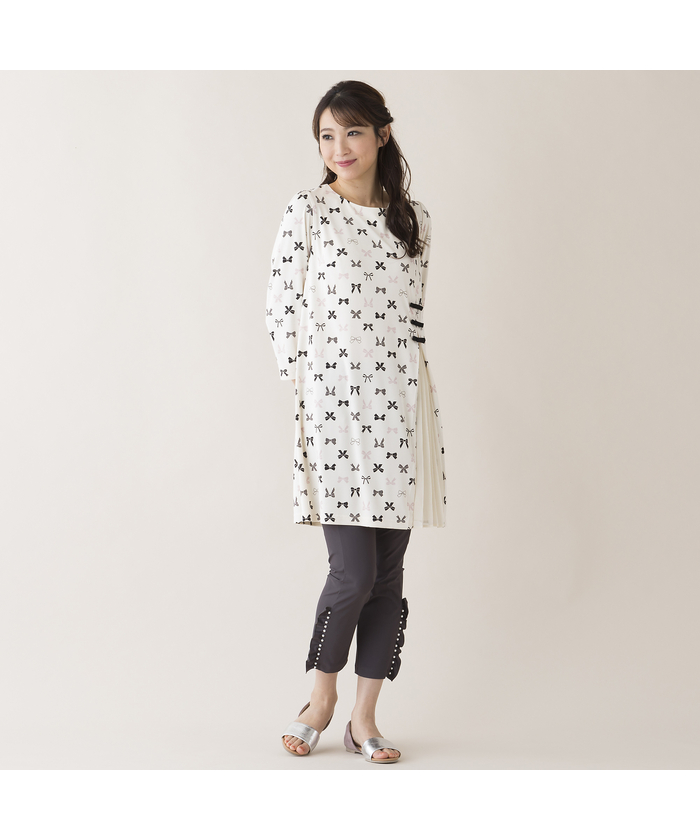 セール 50%OFF】リボンプリントチュニック(505953549) | ローズ セール 50%OFF】リボンプリントチュニック(505953549) | ローズ