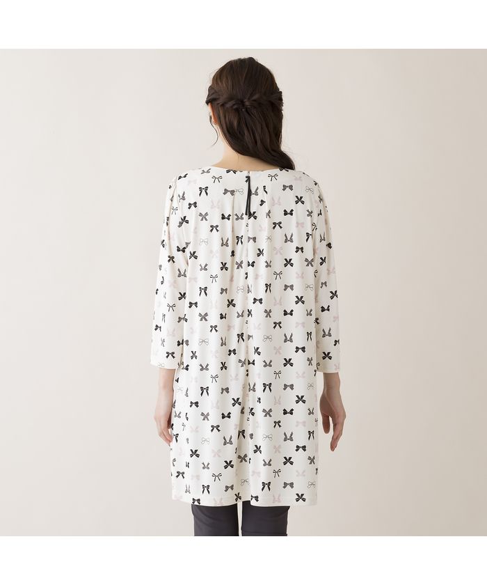 セール 50%OFF】リボンプリントチュニック(505953549) | ローズ セール 50%OFF】リボンプリントチュニック(505953549) | ローズ