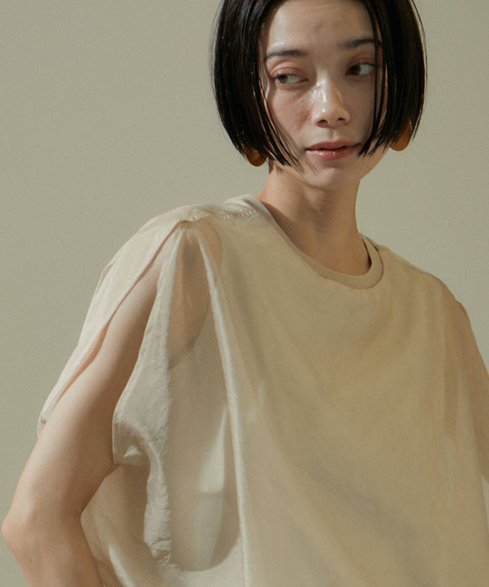 ella_selectshop オーガンジーバルーンプルオーバー シアーオーガンジーバルーンプルオーバー 2（シャツ/ブラウス