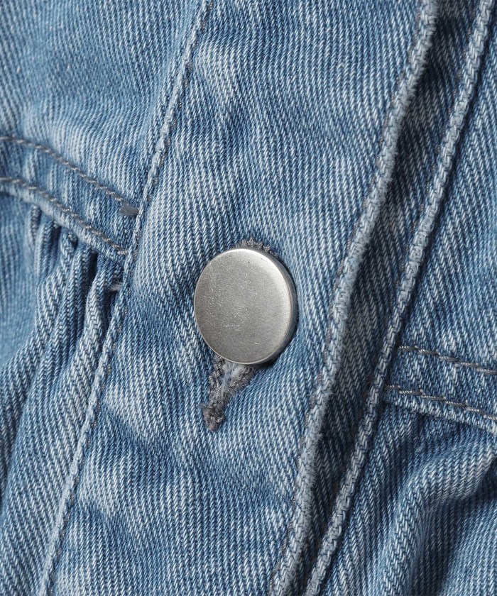 セール】【WEB限定】カットオフペプラムデニムジャケット