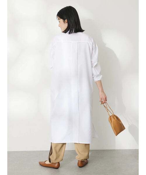 美品 スティーブンアラン【ARCH THE】3,8万 シャツワンピース ホワイト 美品 スティーブンアラン【ARCH THE】3,8万 シャツワンピース