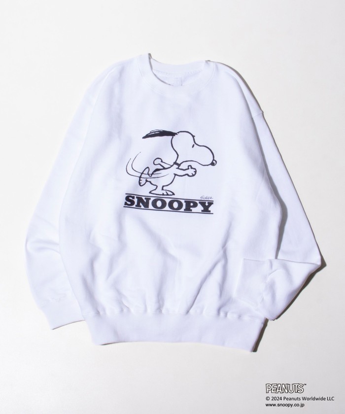 セール 40%OFF】【PEANUTS/ピーナッツ】プリント クルーネック セール 40%OFF】【PEANUTS/ピーナッツ】プリント クルーネック