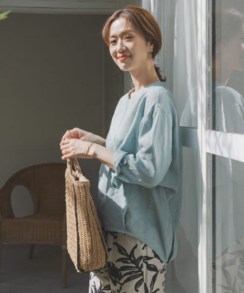 セール 20%OFF】リネンバックタックプルオーバー(505935939