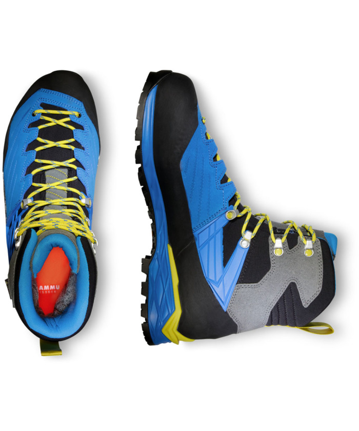 マムート コンフォート ハイ GTX MUMMT Comfort High GTX SURROUND Menblack-inferno 26.0～26.5cm 相当 トレッキングシューズ ブーツ COMFORT HIGH GTX DAMSKIE トレッキングシューズ グレー ライトブルー