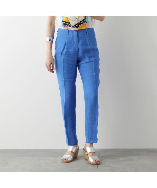 weekend maxmara レザークロップドパンツ